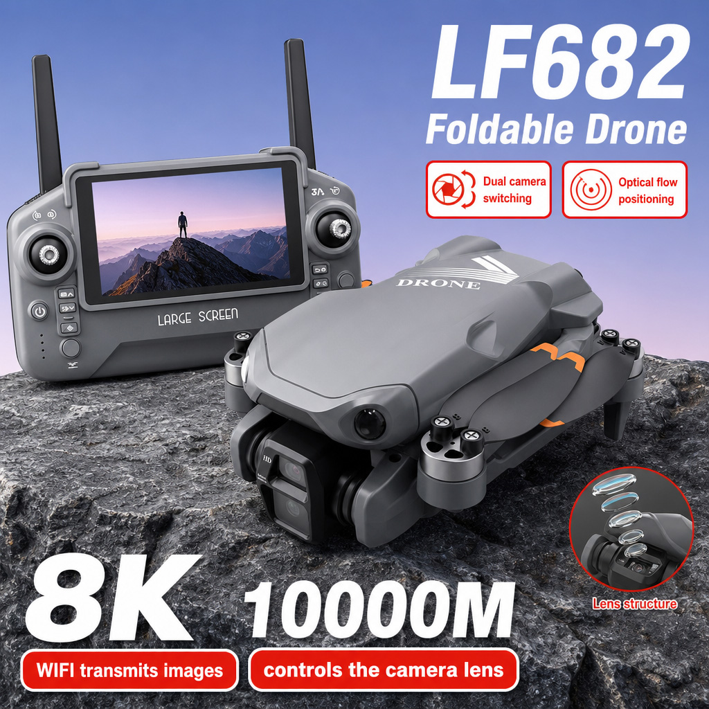 Drone Photogrammetry - Zdjęcia lotnicze z drona LF682, 8K