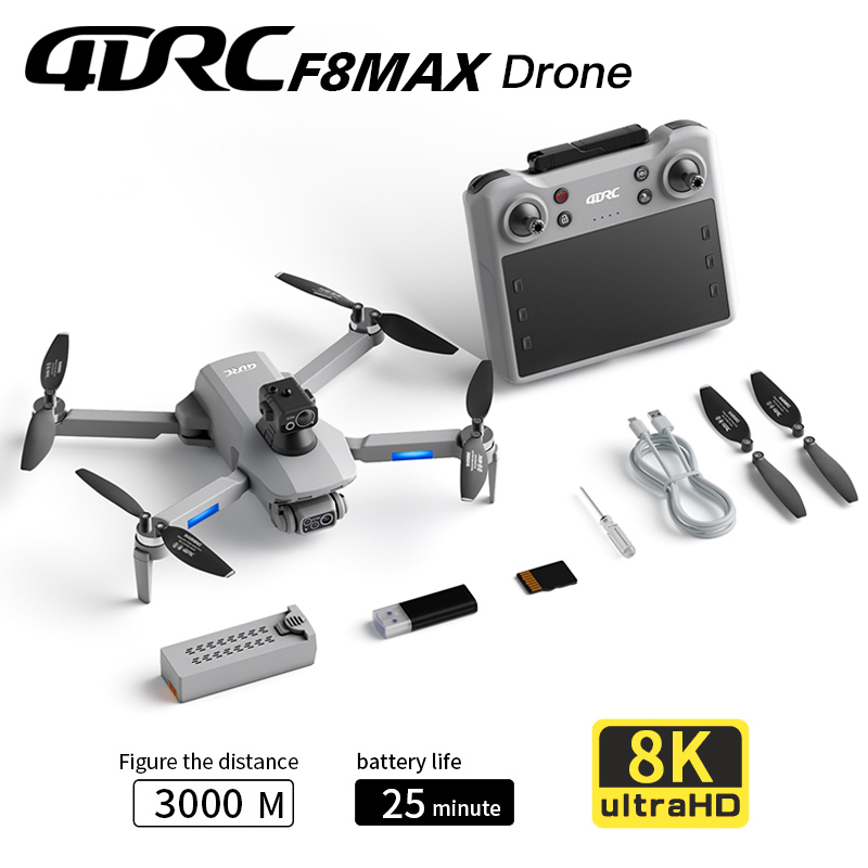 Drone Photogrammetry - Dron F8 MAX GPS Profesjonalny z