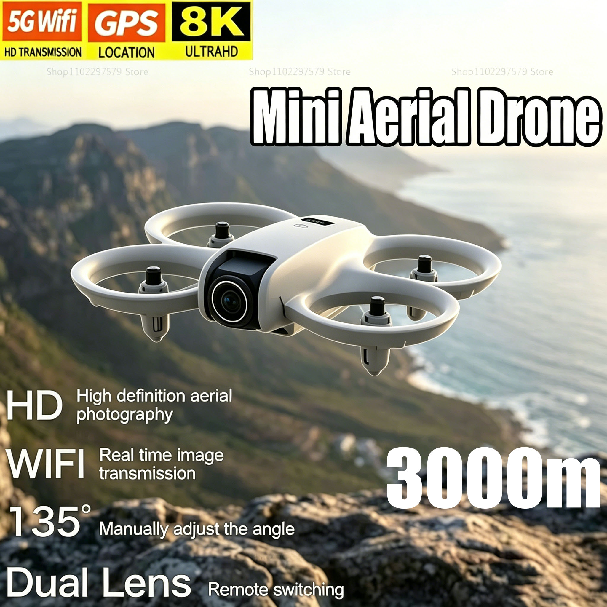 Mini Dron z Kamerą 8K HD FPV S – Drone Video Production recenzja i cena