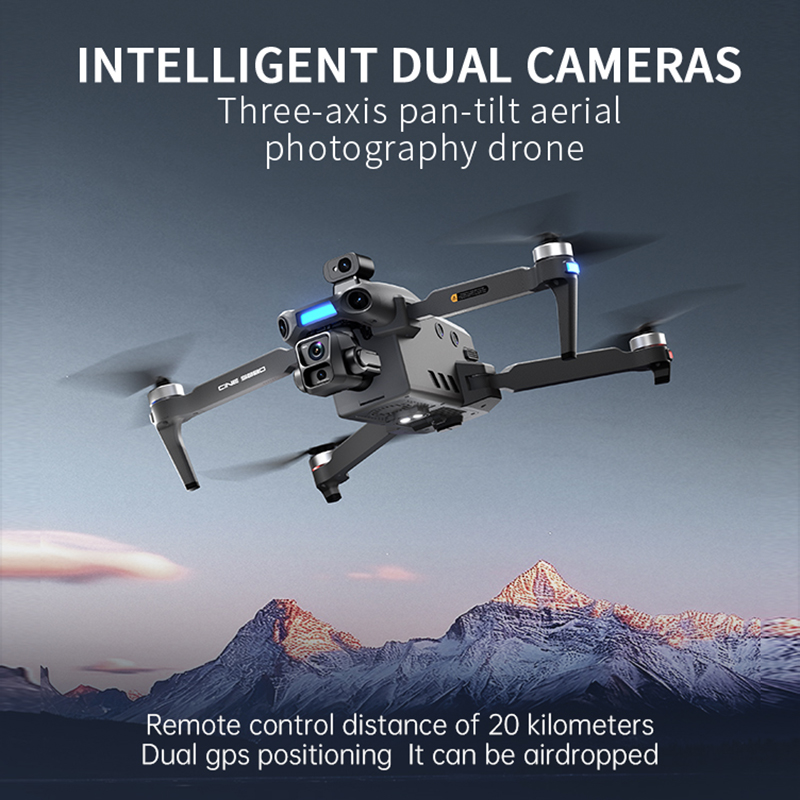 Nowy dron z podwójną kamerą 8K – Drone Aerial Photography recenzja i cena