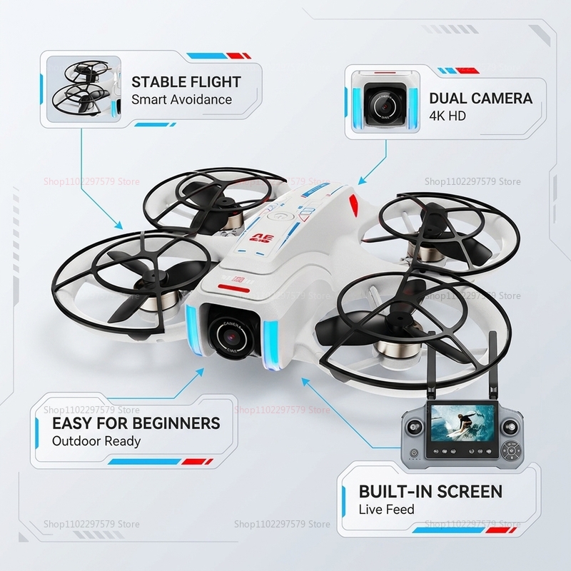 Nowy dron AE21 GPS z kamerą 8K – Drone Photogrammetry recenzja i cena