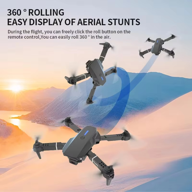 Nowy oryginalny mini dron E88  – Drone Video Production recenzja i cena